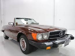 The 1977 Mercedes Benz 450sl Roadster Featured Here Is Finished In Gorgeous Milan Brown Metallic With An Impeccably Kept Saffr Mercedes Interior Benz Roadsters
