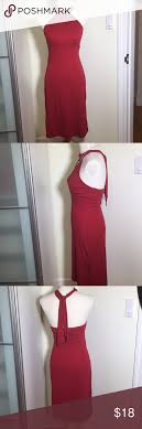 Iz Byer California Red Halter Dress Size S Beautiful Fun Red