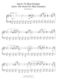 Alexandrov's music was chosen for that purpose in 1944 by the soviet leader joseph stalin. Basil Poledouris Hymn To Red October From The Hunt For Red October Atstanton S Sheet Music