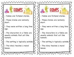 Fable Interactive Notebook Pages