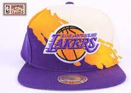 Los Angeles Lakers Mitchell Ness Vintage Paintbrush Snap Back Hat By Mitchell Ness 19 99 Lakers Hat Hats Vintage Cool Hats