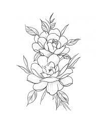 Black outline peony flowers tattoo on left shoulder. Ford Gt In 2021 Flower Tattoo Flower Tattoo Drawings Simple Flower Tattoo