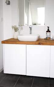 Schwarzes waschbecken fur das badezimmer kleines bad umbau. Badezimmer Unterschrank Selber Bauen Design Dots