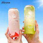 Custom Logo PET for Clear Plastic Cans 300ml/500ml/650ml Pull-Ring Beverage  Can for Soda Juice Water Cream Packaging