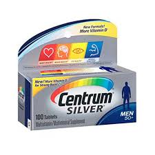 Centrum Silver Multivitamin Men 50 100 Tablets Centrum Silver Centrum Silver Men Multivitamin Tablets