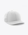 Download Trucker Cap Mockup Half Side View In Apparel Mockups On Yellow Images Object Mockups