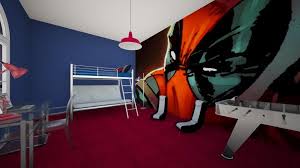 Deadpool Modern Bedroom By Dwoods Modern Bedroom Boys Bedroom Decor Modern Bedroom Design