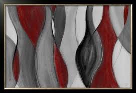 Black And White Art With Red Accents Coalescence Red Gray Black Prints Lanie Loreth Allposters Com Black Framed Art Black Canvas Art Abstract Canvas Painting