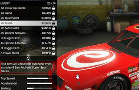 Add flag_has_livery in your vehicles.meta. Question Gtahax For San Andreas Super Sport Races Unlock