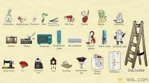 Household Tools Devices And Equipment Vocabulary 7esl