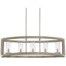 Check spelling or type a new query. Possini Euro Design Wood Brushed Nickel Linear Pendant Chandelier 32 3 4 Wide Modern 5 Light Fixture Kitchen Island Dining Room Target