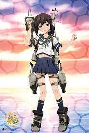 large 24 x36 poster of fubuki from the anime kancolle kantai collection ラブライブ イラスト かわいいイラスト 艦これ イラスト