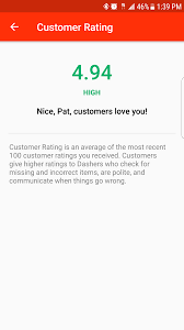 Best Rating Ive Ever Been They Love Me Doordash