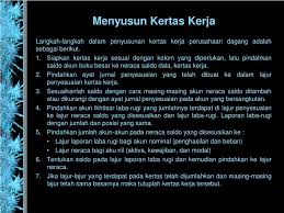 Ilustrasi soal penyusunan kertas kerja. Cara Mengerjakan Kertas Kerja Masnurul