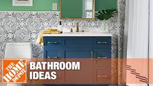 Refreshing the overall look of your bathroom can start with something as small as adding fixtures to full scale projects such as tiling. Bathroom Ideas The Home Depot Youtube