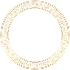 Round Golden Deco Frame Png Clip Art Image Flower Logo Clip Art Frame