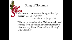 Song of solomon explores the quest for cultural identity. Song Of Solomon Lecture 1 Youtube