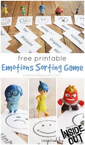 Printable Emotions Sorting Game Inspired By Disney Pixars