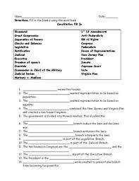 Or go to the answers. Constitution Fill In The Blanks Worksheet With Word Bank And Answer Key