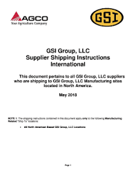 User help desk, room sb3 1.247 or by mail to: Fillable Online Gsi Group Llc Supplier Shipping Instructions Fax Email Print Pdffiller