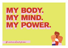 Poto post card fullbody : My Body My Mind My Power Iamachampion I Am A Champion Send A Postcard