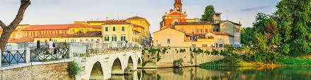 It's an old walled city with cobblestone streets in certain areas. Rimini Hostels Dorms Com