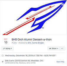 Rsvp For The Bhs Orch Alumni Dessert A Thon 12 18 19 Bay