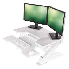 Eureka Ergonomic 1865 Erk Cv Pro36w Eureka Ergonomic 36 Height Adjustable Standing Desk Converter Generation2 White