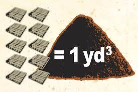 We multiply the length by the width by the depth. Fast Facts 10 Junk Pallets Make A Cubic Yard Of Mulch Rotochopper