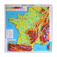 Avant de se rendre aux urnes, découvrez la couleur politique de chacune des 13 régions de france. Carte De France Physique Avh Boutique Valentin Hauy