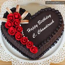 Heart Shape Happy Birthday Black Forest Cake Design Chocolate Yummy Happy Birthday Cake Name Edit Photos My Name Pix Cards In 2020 Chocolate Cake Designs Birthday Cake With Photo Cake Designs Birthday
