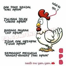  Nasib Ayam Lucu Ungkapan Lucu Teks Lucu