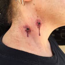 Awesome vampire bite tattoo design for sleeve. 21 Small Halloween Tattoos You Should Get Inked With Viral Bake