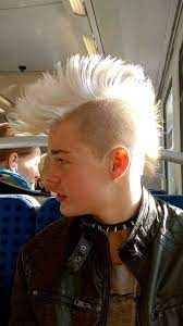 Cool Blond Mohawk Punk Hair Mohawk Hairstyles Men Mohawk Hairstyles