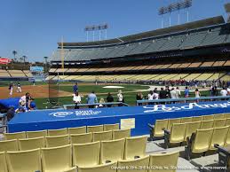 dodger stadium view from dugout 15 vivid seats