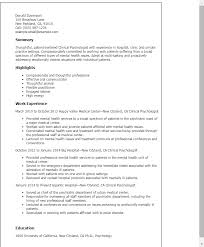 Psychology research assistant cover letter. Clinical Psychologist Resume Example Myperfectresume