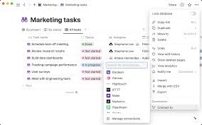 Notion database integration