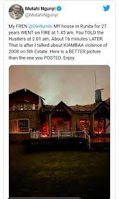 Mutahi ngunyi's exquisite runda home goes up in flames at night J7vnbgzdzxgghm