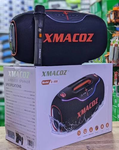 XMACOZ Z-300 ORIGINAL SPEAKER Outputs Watts 350 Waterproof and Dustproof PRICE 400,000 Calls & whtsaap 0762696661 FUNCTIONS "":::: Bluetooth ""::::Flash ""::::: Memory card ""::::::Aux wire Inatunza charge masaa 15 na Zaid Free