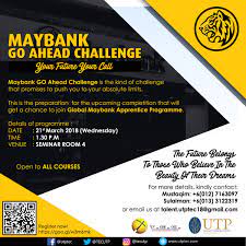 Maybank bali marathon 2018 winner announced. Tec No Twitter Maybank Go Ahead Challenge Your Future Your Call Join Us For The Upcoming Competition And Stand A Chance To Participate In The Global Maybank Apprentice Programme With Prizes