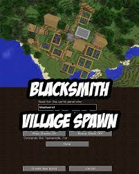 Minecraft Seed With Blacksmith Village At Spawn Seed Blastworst Minecraft Seeds For Pc Minecraft Seed Minecraft Blueprints
