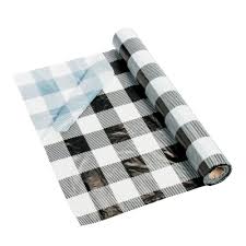Black And White Buffalo Check Tablecloth Black White Buffalo Check Plastic Tablecloth Roll Black White Tablecloth Plastic Tablecloth Buffalo Plaid