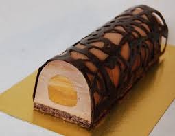 Buche De Noel Brownie Fruits De La Passion 020 Buche De Noel Desserts Fantaisie Dessert Noel