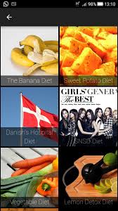 I found a snsd diet meal plan and i will follow this diet for a week or maybe longer since this diet seems pretty reasonable. Simple Kpop Diet Plan For Android Apk Download