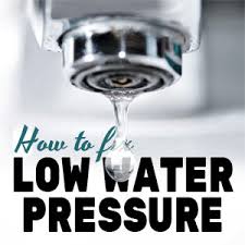 what you can do about low water pressure