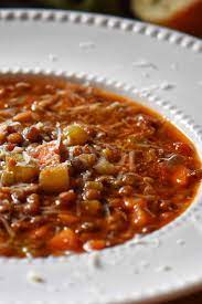 Bumbu sayur sop sederhana namun cita rasanya lumayan nikmat. Italian Lentil Soup Recipe Simply Delicious She Loves Biscotti
