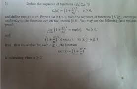 Прогнозы и ставки на спорт бесплатно. Define The Sequence Of Functions Fn By Fn X Chegg Com