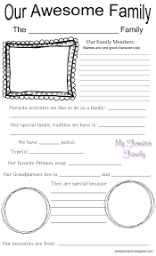 A Family Spotlight Idea We Will Be Doing In Our Ward For Next Year It Ties In With The 2014 Yearly Theme Families Lds Primary Family Theme Primary Presidency