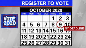 Election 2020 Last Day To Register To Vote In New York Abc7 New York