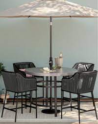 These umbrellas have energy efficient, solar powered led lights, which makes them an ideal choice for evening gatherings. Patio Furniture